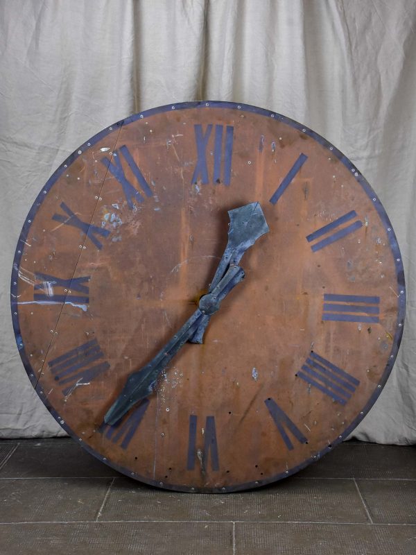 Large antique French bell tower clock Discount