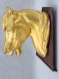 Gilded zinc horse head from stables - 19th century For Cheap