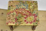 18th Century French stool with original cross-stitch upholstery Online Sale