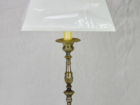 19th Century French candlestick lamp - medium 29¼  For Discount