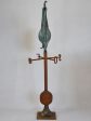 19th Century French weather-vane rooster - copper and iron 38¼  on Sale