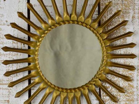 Original 1950 s Chaty Vallauris sunburst mirror - 15  diameter Hot on Sale