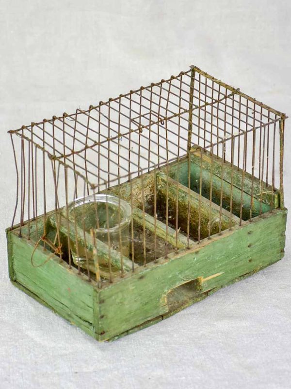 Early 20th century French birdcage with green patina Sale