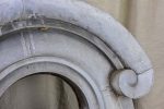 Antique French zinc salvaged oeil de boeuf window frame 2 of 2 Online