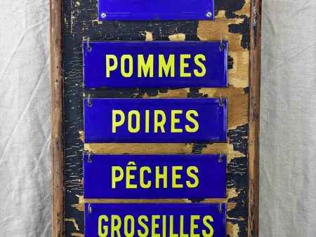 Antique French sign from a fruit shop Discount