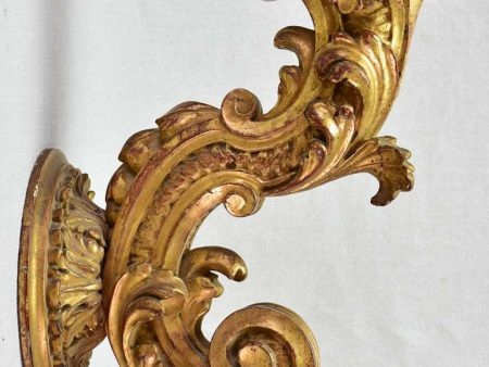 Large Louis XV style wall gilt wall sconce Online now