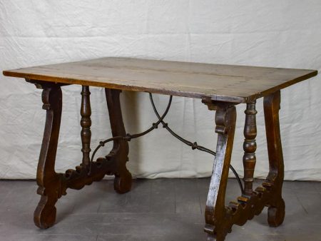 Late 17th Spanish walnut console   writing table 32¾  x 49½  For Sale