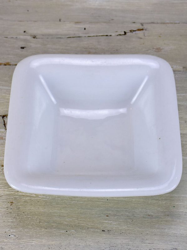 Antique white porcelain square bowl Cheap