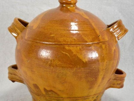 Small antique French conscience water jug with four handles 8¾  Sale