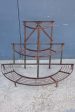 Mid century French plant stand - three tier semi-circle on Sale