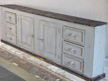 19th Century French enfilade with two cupboards and six drawers 8  Sale