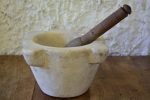 Antique French marble mortar and pestle Fashion