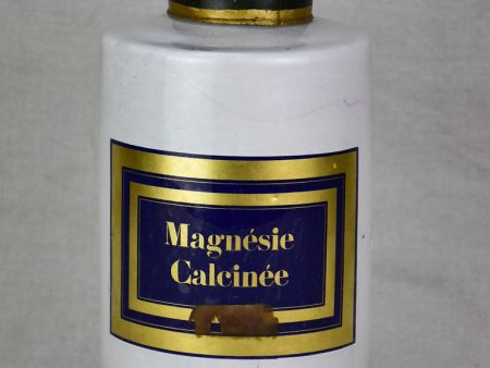 Antique French apothecary jar - Magnesie calcinee For Sale