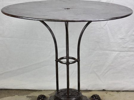 Antique French bistro table with claw feet 31½  For Sale