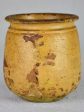 Small antique French honey pot with yellow glaze 4  Online now