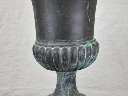 19th-century French copper Medici urn For Sale