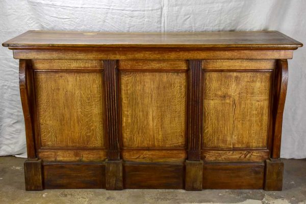 Antique French oak pharmacy counter on Sale