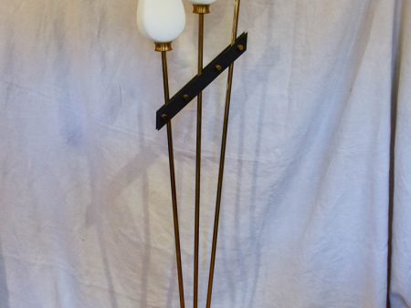 Mid century floor lamp with three opaque lights 65  Online