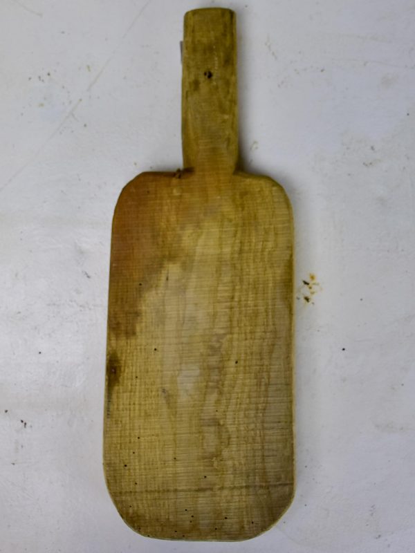 Antique French cutting board with long handle 11” For Cheap