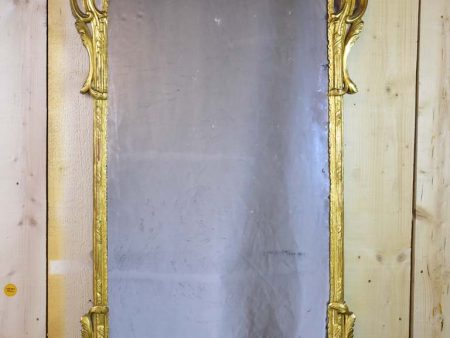 Large 18th-century Louis XV parclose mirror with gilt frame 30¾  x 60¼  For Sale