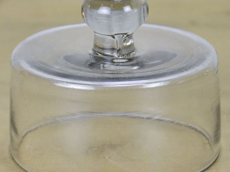 Antique French butter dome - hand blown glass Cheap