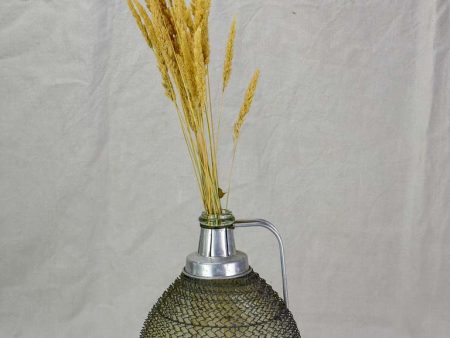 Mid century wine demijohn in mesh from Savoy 9   Online Sale