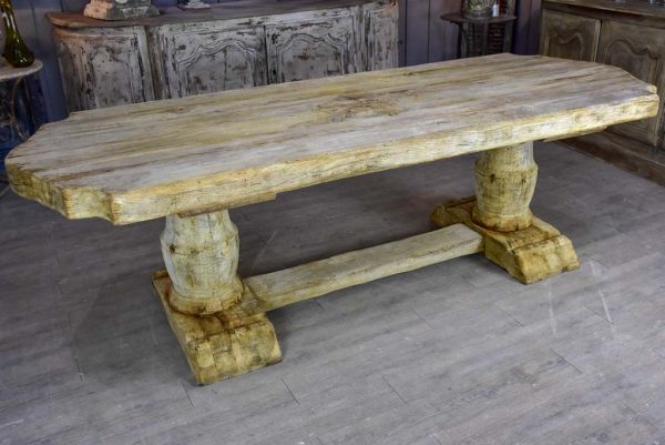 Rustic monastery oak dining table - late 19th   early 20th Century. 98½  x 35½  Hot on Sale