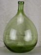 Antique French demijohn bottle - green Supply