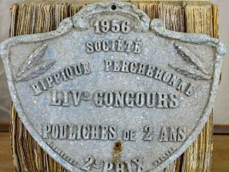 French Agricultural prize plaque, 1956 - Horse society Fashion