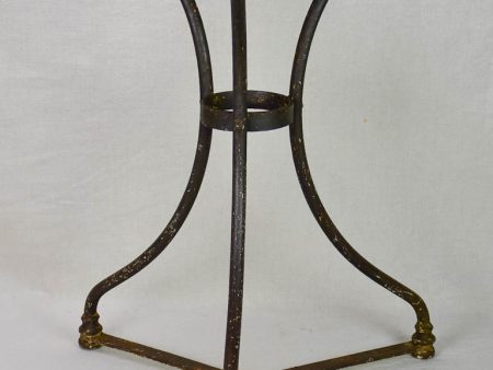 Marble top bistro table with iron base from the 1900 s Fashion