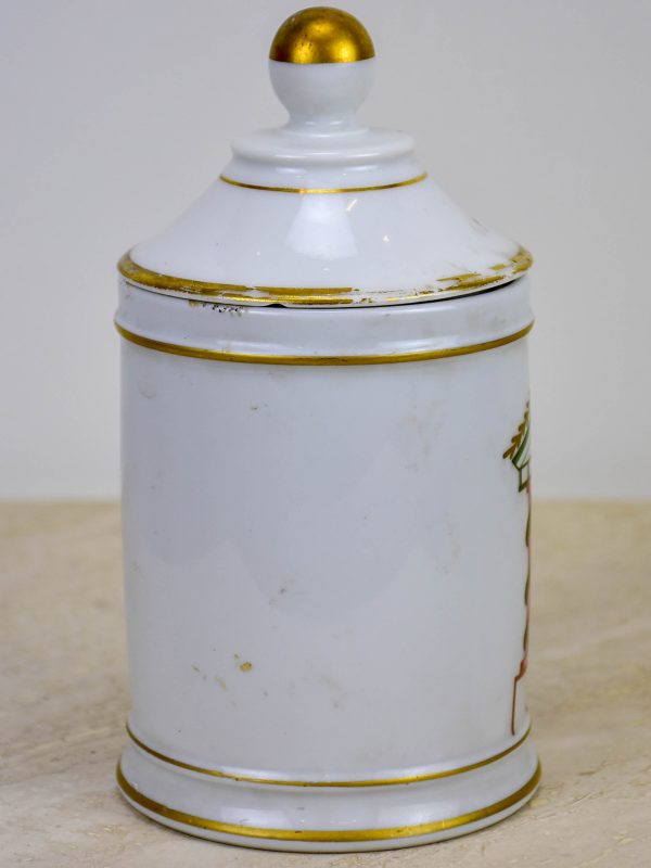 Antique French Limoges apothecary jar - Opium For Discount