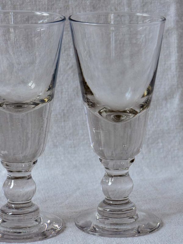 Four late 19th Century French absinthe glasses Sale