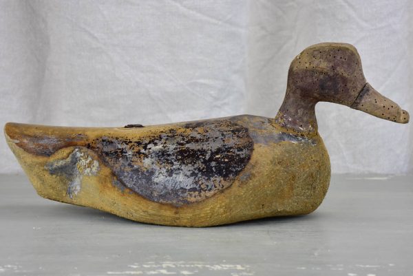 Antique French wooden duck hunting decoy Fashion