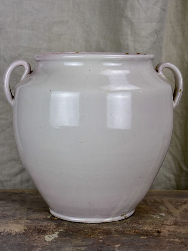 19th Century preserving pot with white glaze Fashion