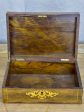 Antique French marquetry storage box on Sale