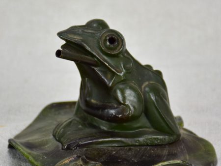 Antique French incense holder - frog Sale