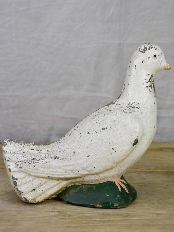 1960 s cement garden sculpture of a white dove Fashion