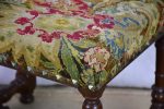 18th Century French stool with original cross-stitch upholstery Online Sale