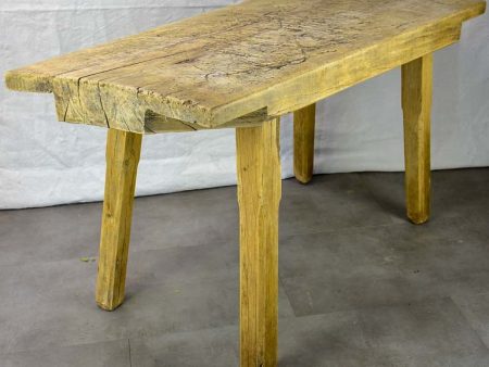 Very rustic work table from the late 19th   early 20th century 24  x 55½  For Sale