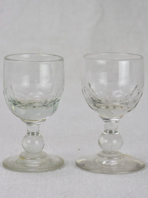 Lot of 16 blown glass digestif glasses from the early 20th century Cheap