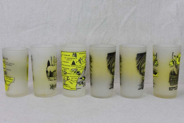 10 vintage United States tumblers - souveniers Online