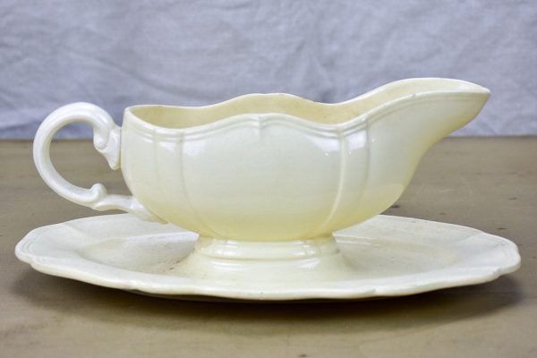 Mid Century French Digoin sauce boat on Sale