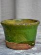 Antique French bowl with green glaze For Sale