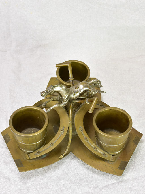 Mid - late 19th Century French horse themed bottle   condiment holder centerpiece Online Sale