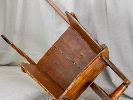 Antique French wooden wheelbarrow For Cheap