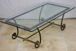 Vintage glass top coffee table Online Sale