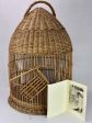 1950 s French cane birdcage with original photo 30¾  Sale