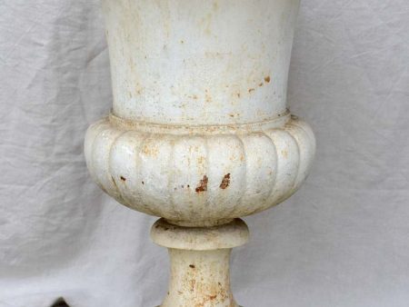 Extra large antique French cast iron Medici urn 31½  Sale