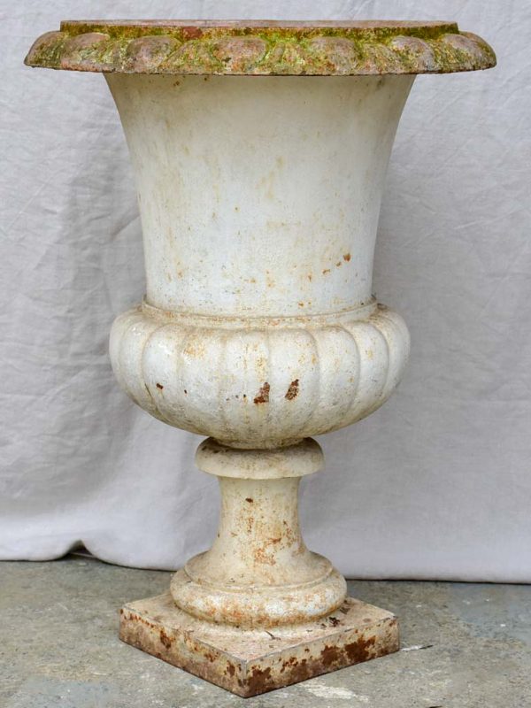 Extra large antique French cast iron Medici urn 31½  Sale