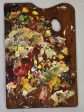 Large vintage French artist s paint palette with brown tones 11  x 16¼  on Sale